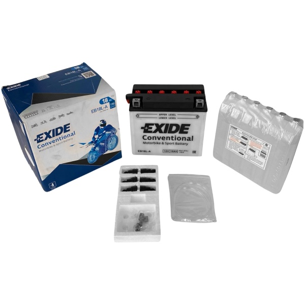 Baterie Moto Exide Conventional Motorbike & Sport Battery 18Ah 190A 12V YB18L-A